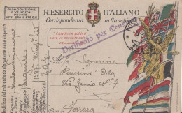 2526 - REGNO -  DUE Cartoline Postali - In Franchigia - Del 1918  VITTORIA ALATA - Una Usata E Una Nuova - - Franchise