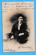 913 WOMAN PORTRAIT POSTCARD, DEDICATED POEM 1908 RARE POSTCARD - Fotografia