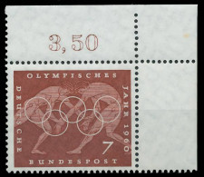 BRD BUND 1960 Nr 332 Postfrisch ECKE-ORE X2F38FE - Unused Stamps