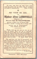 Bidprentje Mater - Carbonnelle Alfons (1887-1939) - Devotieprenten