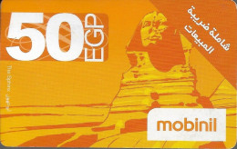 EGYPT - Mobinil - 50EGP - Sphinx - Exp. 08/11/2010 - Used (MO-02-050-05) - Aegypten