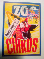 Carte Postale Premier Jour, Cirque, Clown De Suède - Maximum Cards & Covers