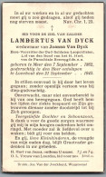 Bidprentje Meer - Van Dyck Lambertus (1862-1943) - Devotieprenten