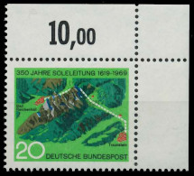 BRD BUND 1969 Nr 602 Postfrisch ECKE-ORE X31004E - Unused Stamps