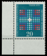 BRD BUND 1970 Nr 648 Postfrisch ECKE-ULI X310156 - Unused Stamps