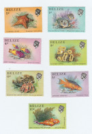 Lot De 7 Timbres Neufs - Belize - Flore Marine Et Poissons - Année 1984 Mi BZ 729 730 731 732 733 734 735 - Belice (1973-...)