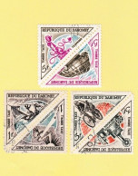 Dahomey Lot De 18 Timbres Taxe Neufs Mais Obliterés - Télephone, Autorail, Cycliste, Heliographe, Pirogue, Recepteur - Bénin – Dahomey (1960-...)