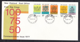 New Zealand - 1977 Anniversaries Illustrated FDC - FDC