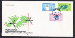 Falkland Islands - 1977 Communications / Telex Illustrated FDC - Falkland Islands