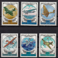 Russia - Soviet Union 1978 Mi.4751-56 History Russian Aircraft Construction MNH - Aviones