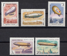 Russia - Soviet Union 1991 Mi. 6216-20 Airships Zeppeline ** MNH Set  (83016 - Zeppeline