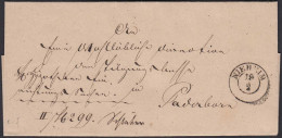 Preussen Ca. 1840 Umschlag NIEHEIM K2 Nach PADERBORN  (23471 - Other & Unclassified