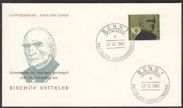 BRD Bund 1961 Mi. 374 Von Ketteler Auf FDC   (23503 - Otros & Sin Clasificación