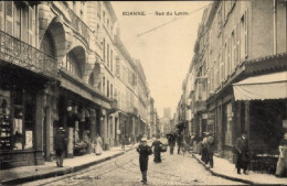 Postcard Roanne Loire, High School Street, VF Unused - Roanne