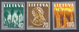 Litauen - Lithuania 1991 Mi 474-76 ** MNH Nationale Symbole     (31221 - Lituanie