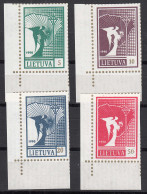 Litauen - Lithuania 1990 Mi 461-64 ** MNH Freimarken Friedensengel ER    (31251 - Lithuania