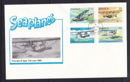 Jamaica - 1984 Seaplanes / Aircraft Illustrated FDC - Giamaica (1962-...)