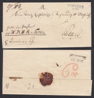 Ca.1825 Umschlag SCHWEDT L2 Nach STETTIN L2   (31005 - Autres & Non Classés