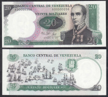 Venezuela 20 Bolivares Banknote 1987 UNC (1) Pick 71   (32749 - Other - America