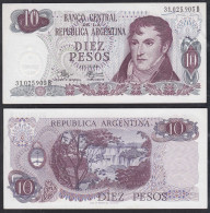 Argentinien - Argentina 10 Pesos 1970-73 Pick 289 UNC (1) Serie B  (32755 - Autres - Amérique