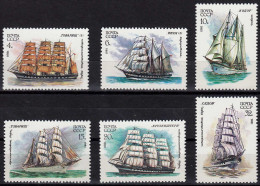 Russia UDSSR 1981 Sailing Ships - Segel Schiffe Mi.5112-17 ** MNH      (83005 - Sonstige & Ohne Zuordnung