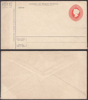 INDIEN - INDIA - Ganzsachen Umschlag Soldier's And Seamen's POSTAL STATIONERY - Altri & Non Classificati