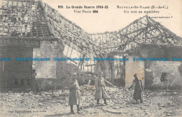 R142669 La Grande Guerre. Vise Paris 806. Neuville St. Vaast. P. De C. Un Toit E - Monde