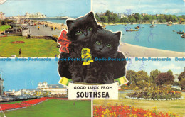 R143384 Good Luck From Southsea. 1973. Multi View - Mundo