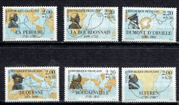 Grands Navigateurs Français : Duquesne, Suffren, La Pérouse, La Bourdonnais, Bougainville Et Dumont D'Urville - Unused Stamps