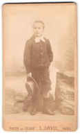 Photo L. Absil, Paris, Bd. De Strasbourg, Portrait De Kleiner Junge In Modischer Kleidung  - Anonyme Personen