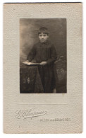 Photo E. Chapuis, Bécon-les-Bruyères, Portrait De Junges Fille Im Kleid Avec Einem Buch  - Personnes Anonymes