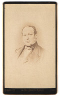 Photo Benque & Co., Paris, 33, Rue Boissy D`Anglas, Portrait De älterer Herr Im Anzug Avec Backenbart  - Anonieme Personen