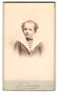 Photo F. Larippe, Tours, 2, Rue De Clocheville, Portrait De Kleiner Junge Im Matrosenhemd  - Anonyme Personen