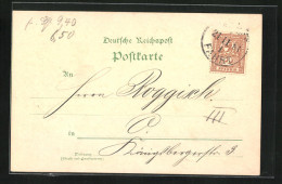 Vorläufer-AK Packetfahrt Private Stadtpost Berlin, 1894, Held & Francke Maurer- & Zimmermeister  - Timbres (représentations)