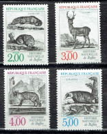 Nature De France : Animaux De L'"Histoire Naturelle" De Buffon : Loutre, Cerf, Renard Et Blaireau - Unused Stamps