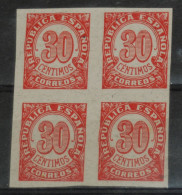 SPAIN 1938, Figure, 4-block, Imperf, MNH** - Neufs