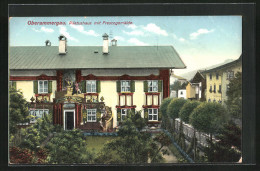 AK Oberammergau, Pilatushaus Mit Frescogemälde  - Oberammergau