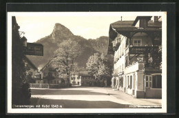 AK Oberammergau, Partie Am Gasthaus Mit Blick Zum Kofel  - Oberammergau