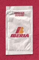 Bustina Zucchero Vuoto, Empty Sugar Pack- IBERIA , Airline Company. Cafè De Colombia. Packed By Emproasa-Madrid. - Azúcar