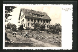 AK Oberweser, Jugendherberge Polle, Kinder Auf Dem Weg Hinauf Auf Den Berg  - Autres & Non Classés