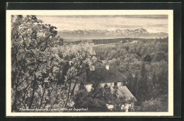 AK Ebenhausen, Blick Zur Alpenkette, Westl. Hälfte Mit Zugspitze  - Zugspitze