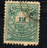 ARGENTINA - 1884 -  SIMBOLO POSTALE - USATO - Oblitérés