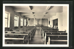 AK Paderborn, Das Missionshaus Neuenbeken, Im Kirchensaal  - Paderborn