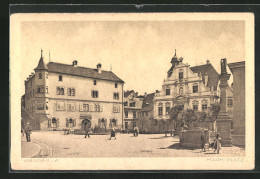 AK Wangen I. A., Marktplatz Mit Rathaus Und Brunnen  - Wangen I. Allg.