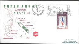 France Kourou Space Cover 1974. Super Arcas Rocket Launch. Meteorology Weather - Europa