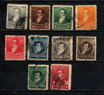 ARGENTINA - 1892 - PERSONALITA': RIVADAVIA E MANUEL BELGRANO - USATI - Used Stamps