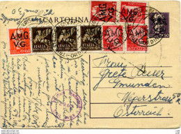 AMG. VG. - C.P. Cent. 50 N. 1 Viaggiata Per L'Austria - Stamped Stationery