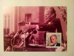 Carte Postale Premier Jour D''Allemagne : Willy Brandt - 1981-2000