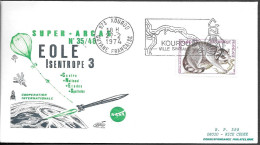 France Kourou Space Cover 1974. EXAMETNET Super Arcas Launch. Meteorology ##04 - Europa