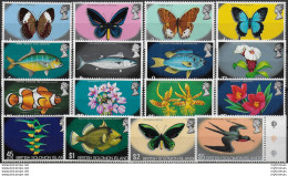 1972 British Solomon Islands Wildlife 16v. MNH SG N. 219/233a - Autres & Non Classés